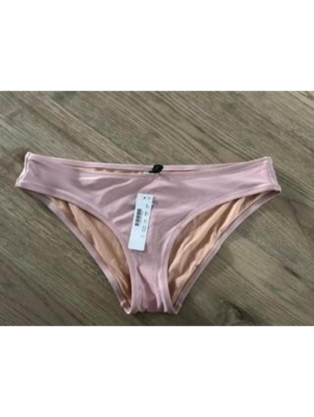 J.Crew Bikini Bottoms Womens Medium Pink Solid Bikini Swim Bottom New With Tags
